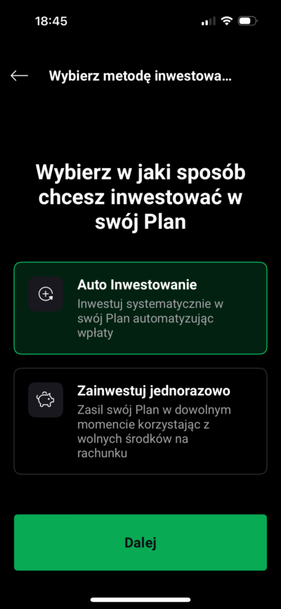 Auto inwestowanie - plan inwestycyjny XTB Auto inwestowanie - plan inwestycyjny XTB