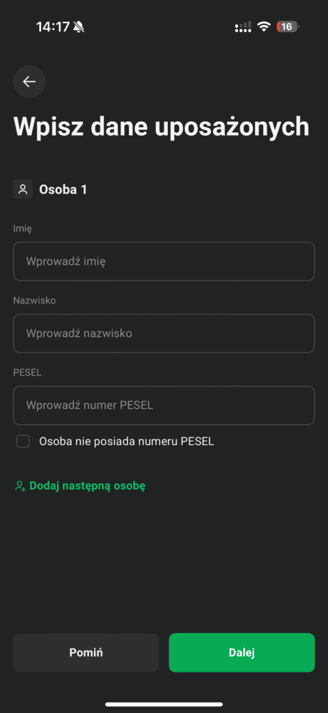 Czy warto założyć Konto IKZE w XTB - wady i zalety. Opinia 5 Wskaż uposażonych IKZE w XTB