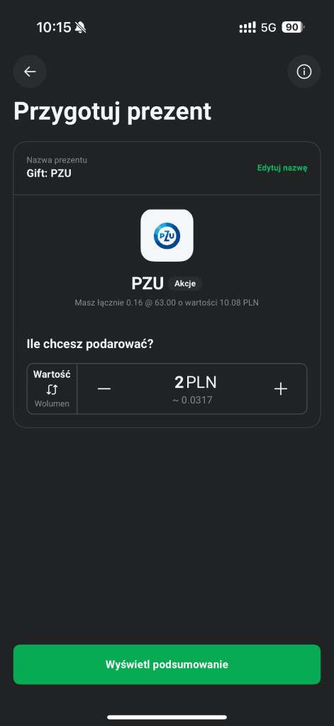 Jak podarować prezent w XTB